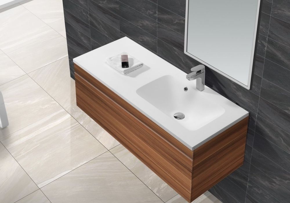 Hugi Matte White Vanity Top Basin - 1200mm - B1526