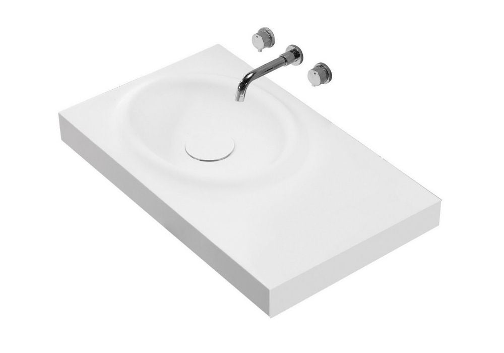 Hugi Wall Hung Basin & Bench - 890mm - B1545