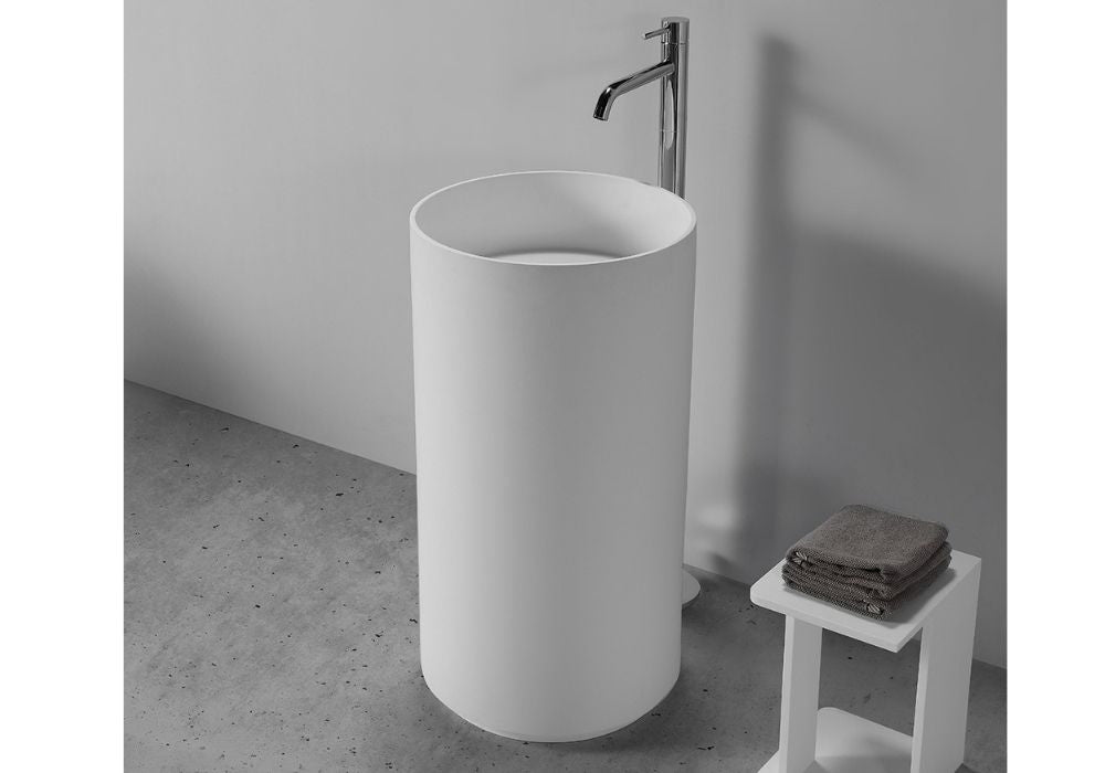 Hugi Freestanding Pedestal Basin - 850mm - B1598