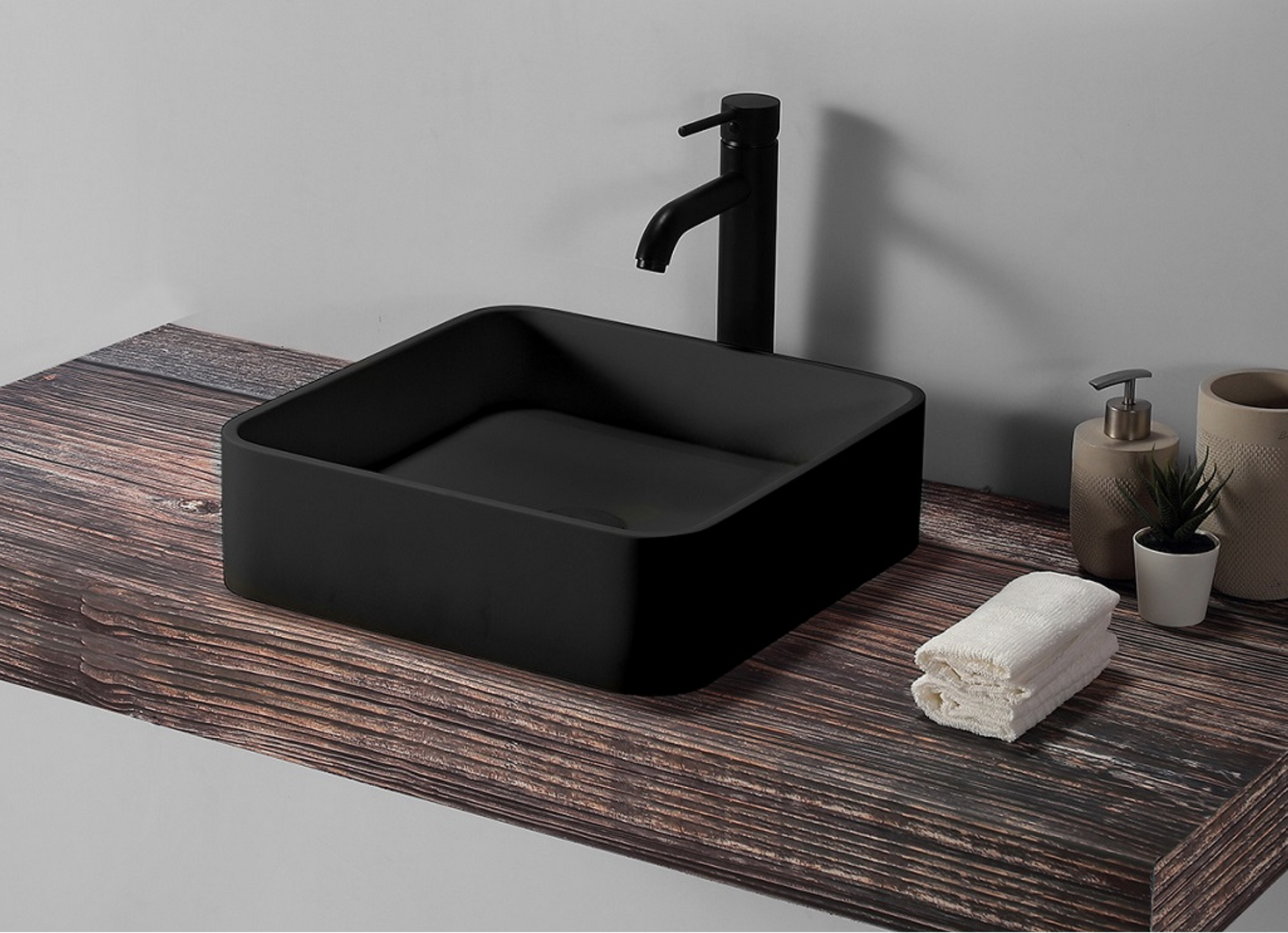 Matte Black Basin - 400mm - B1700-1