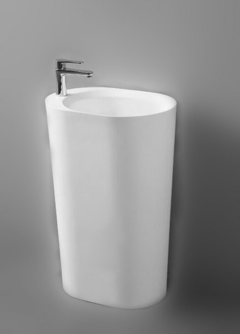 Toka Lite CSB86 Freestanding Solid Surface Stone Basin 550mm