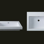 Toka Lite Semi built-in Stone Basin - 593mm - CSB43