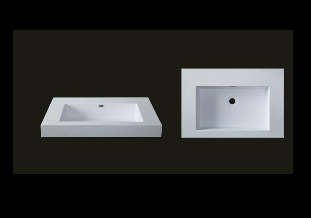 Toka Lite Wall Hung Basin - Square Edges - 690mm - CSB47