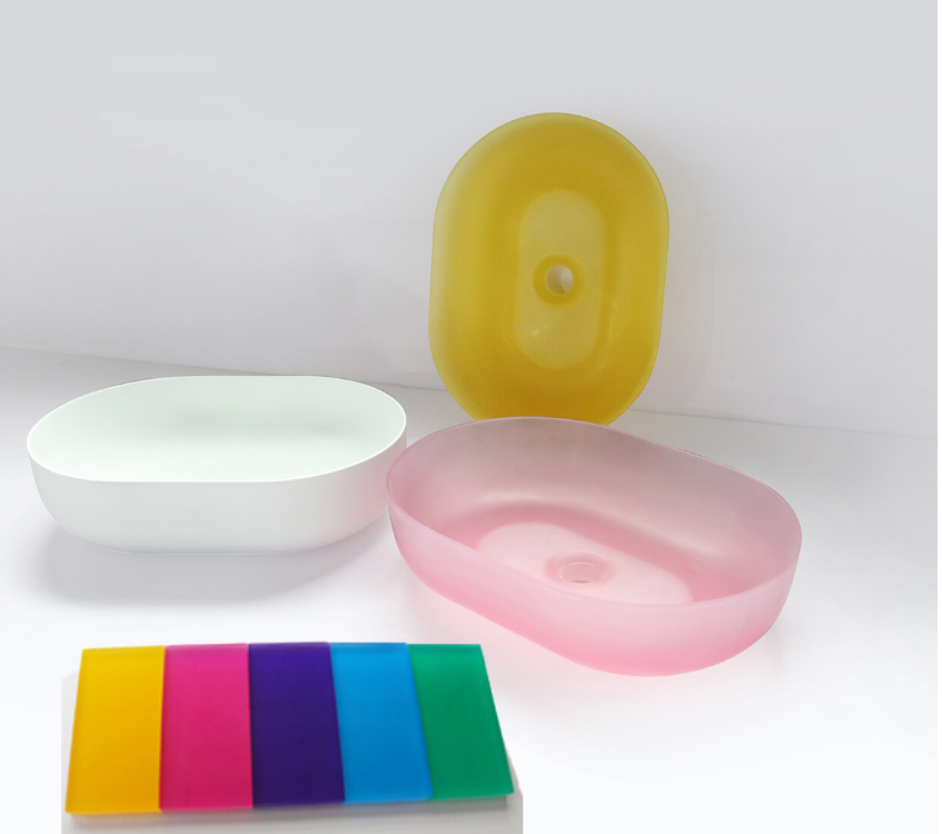 Hugi Coloured Resin Basin - Matte - 500mm - B1151