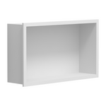 Recessed Matte White Shower Shelf - 600mm - G01122