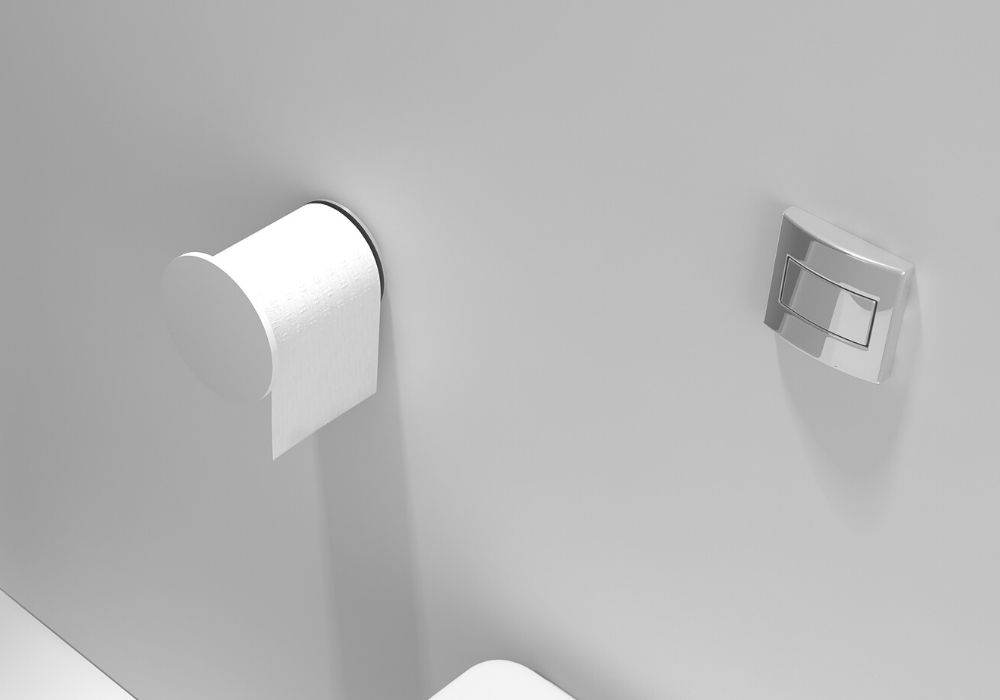 Toilet Roll Holder - Matte White - G01158