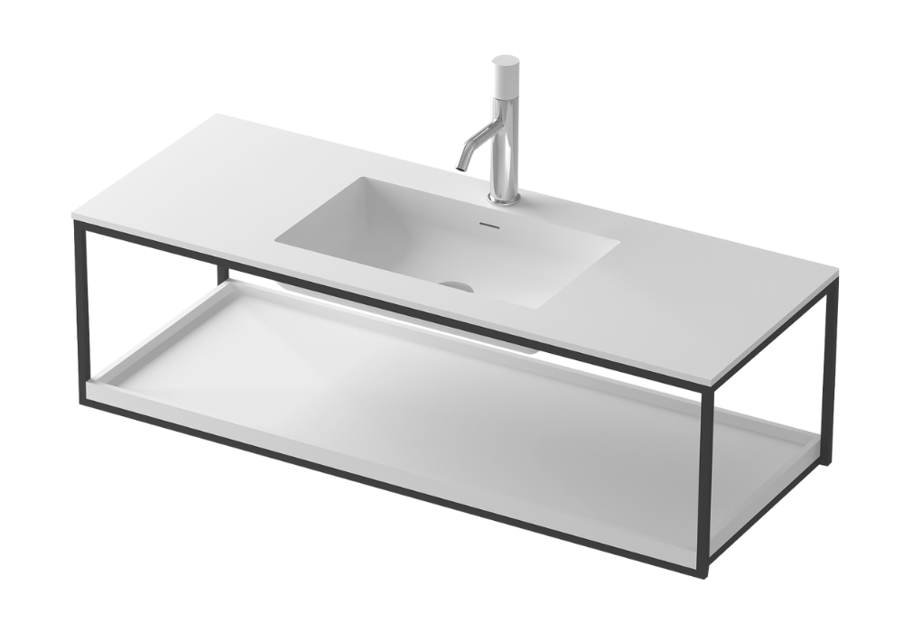 Gia Wall Hung Vanity - Steel Frame - 1200mm - G2733-0