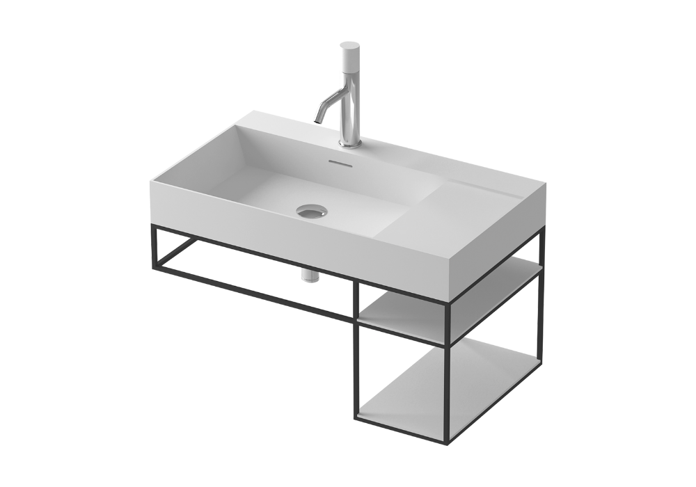 Wall Hung Vanity w/ Solid Basin - 900mm - G2735-0