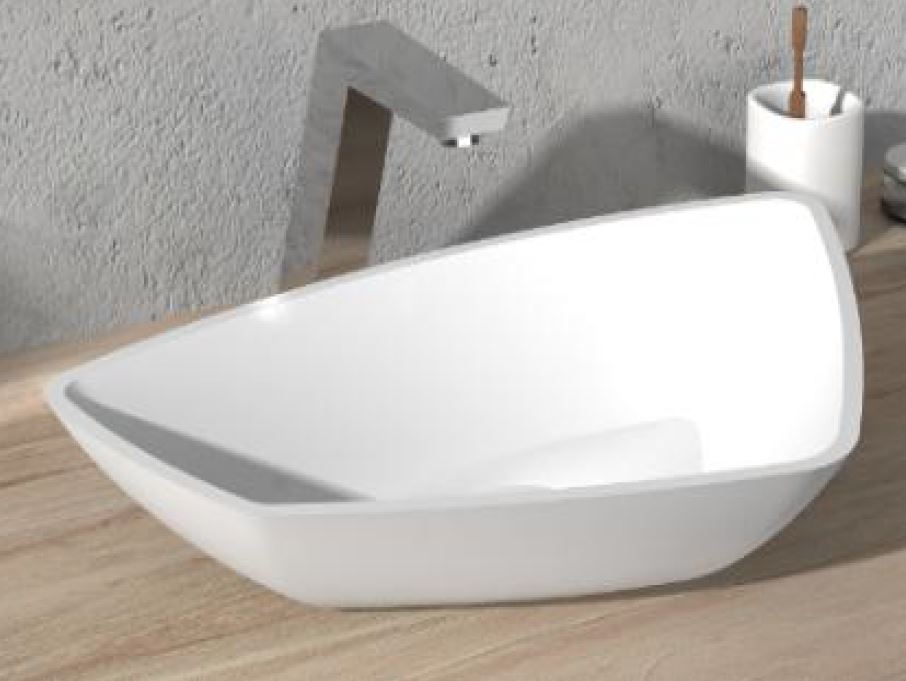 Matte Grey Stone Basin - 540mm - G38454