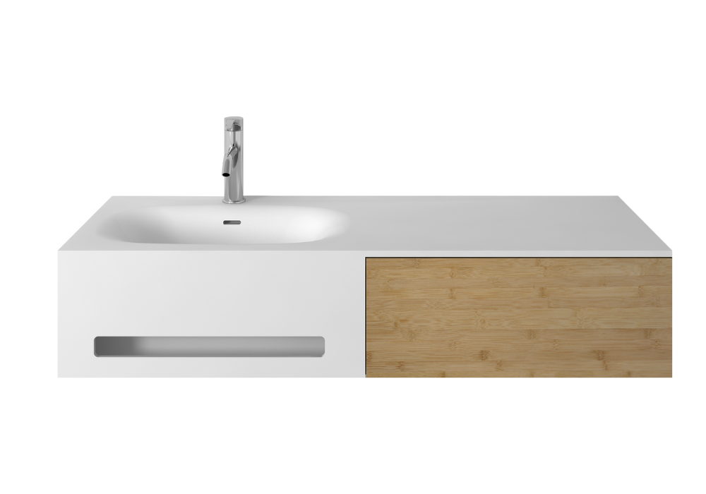 Wall Hung Vanity & Solid Basin - 1200mm - G38487-1