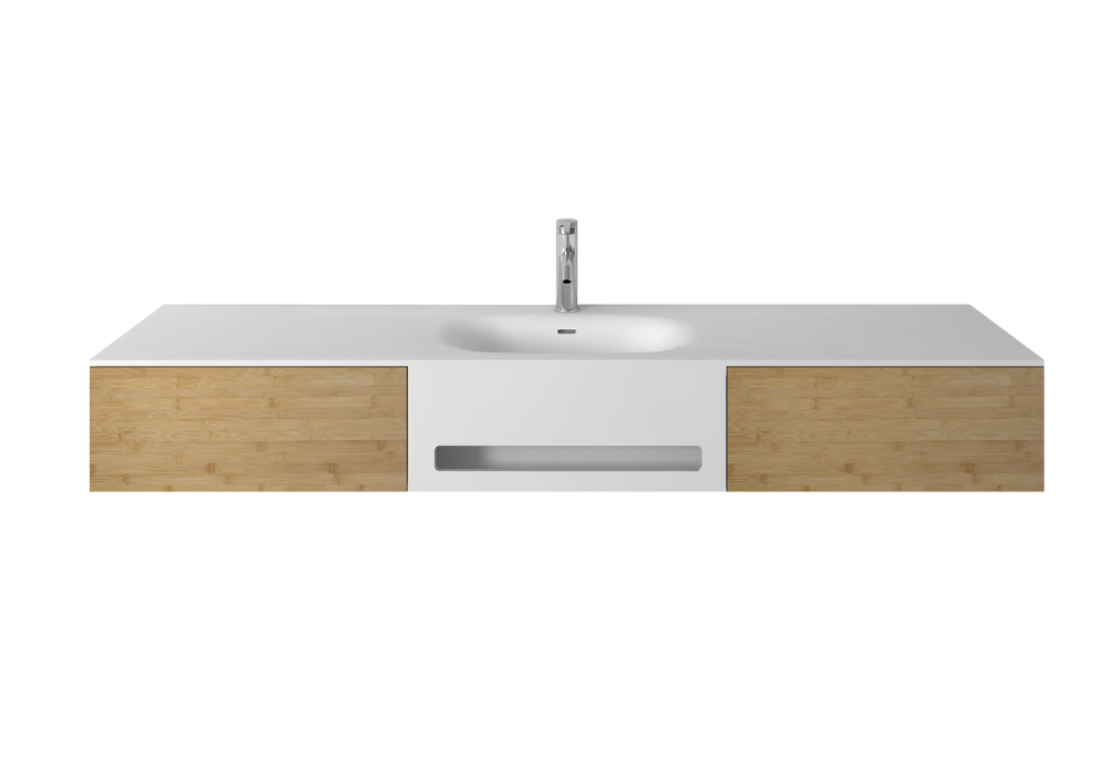 Wall Hung Vanity & Solid Basin - 1800mm - G38489-1