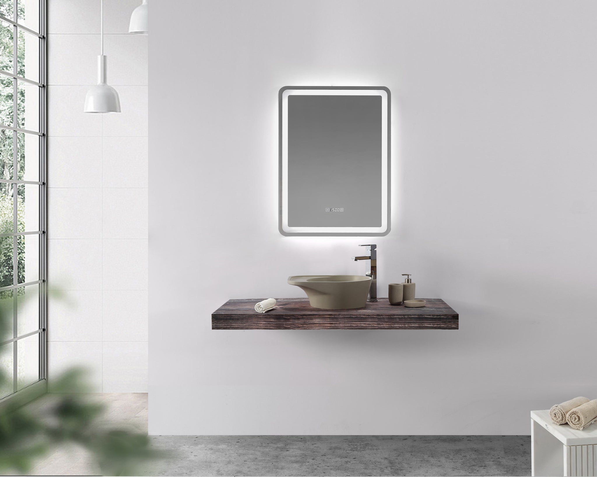 Hugi Unique Circular Basin - Matte White or Coloured - 445mm - B1162