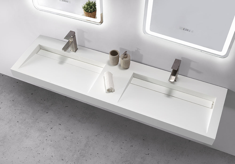 Extra Wide Wall Hung Basin - 1802mm - B1266-2