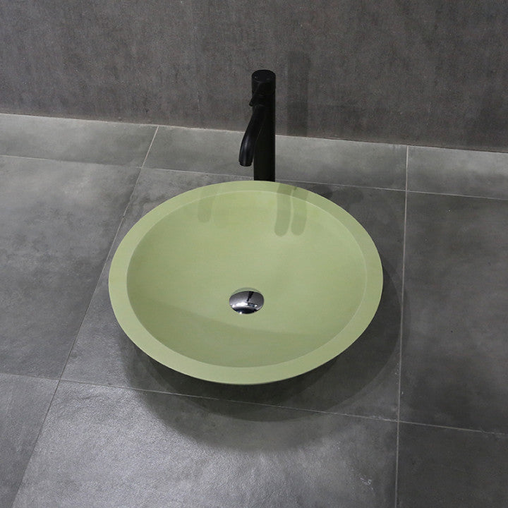 Fresh Green Benchtop Stone Basin - 500mm - B1300