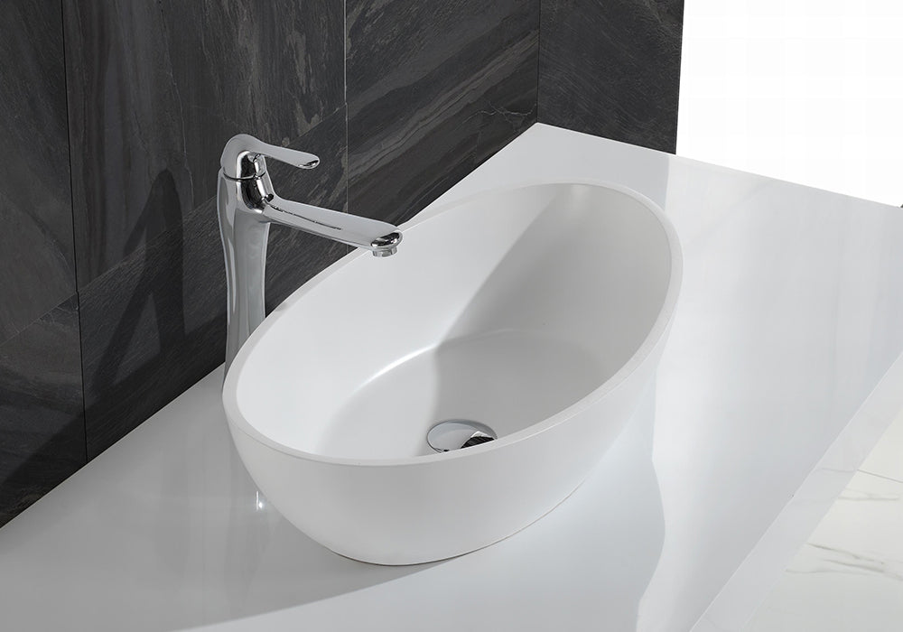 Curved Top Edge Basin - 620mm - B1307