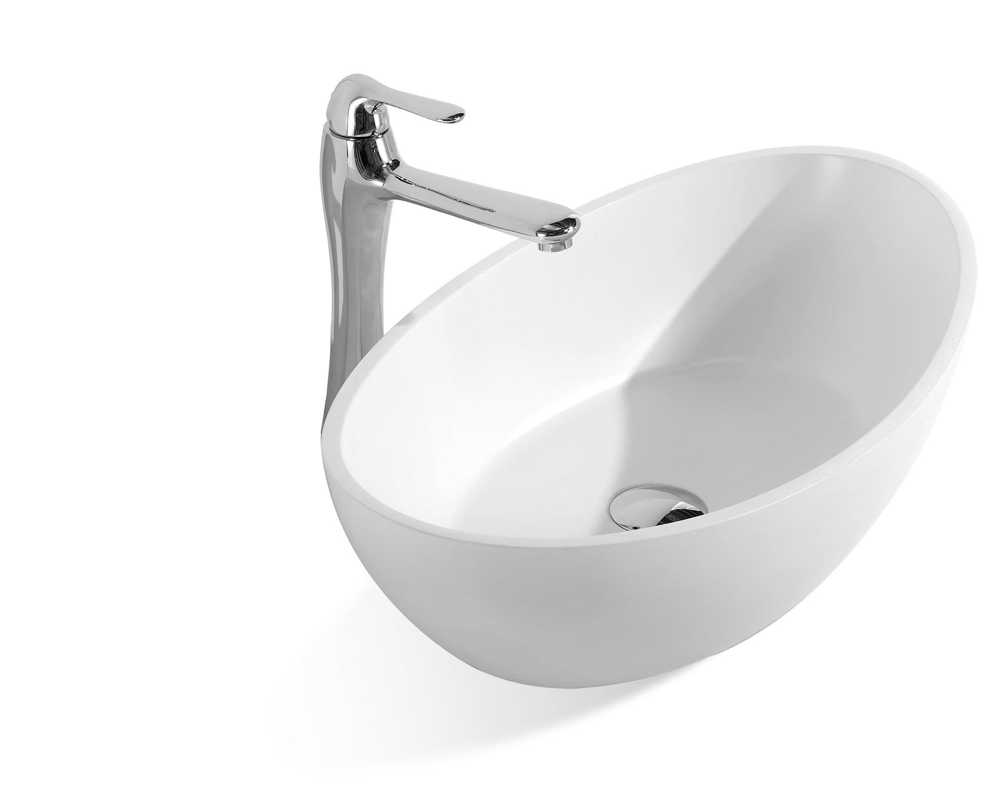 Curved Top Edge Basin - 620mm - B1307