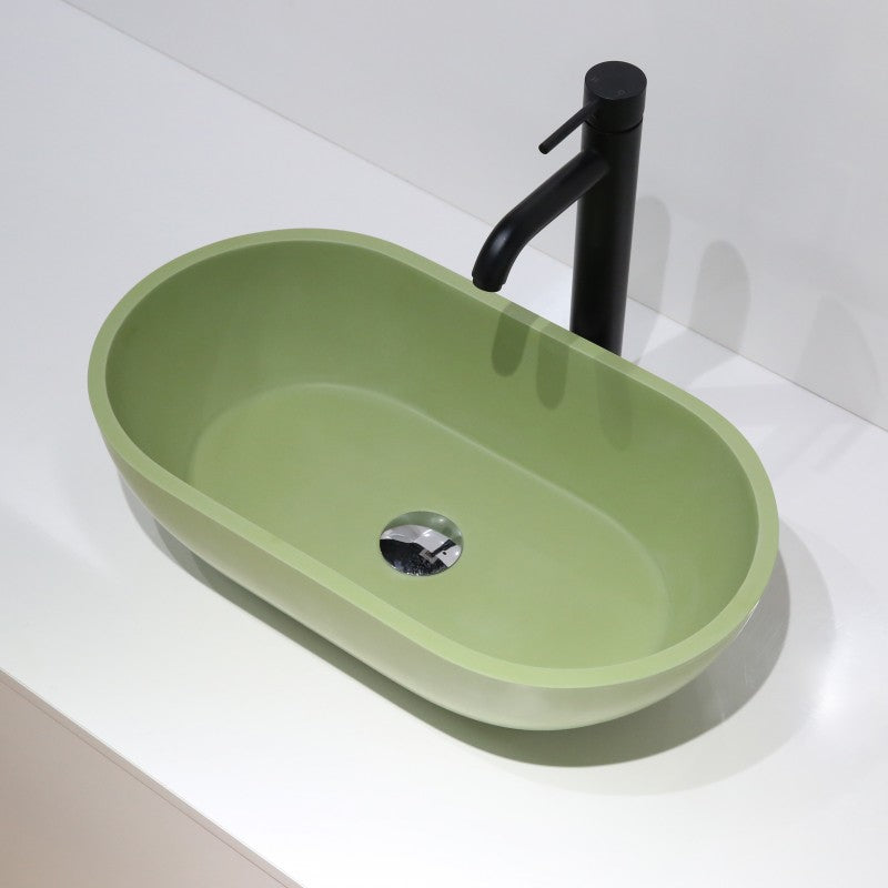 Hugi Fresh Green Stone Basin 560mm - B1312