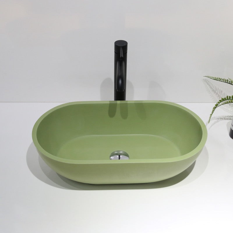 Hugi Fresh Green Stone Basin 560mm - B1312