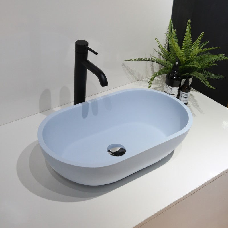 Hugi Sky Blue Stone Basin - 560mm - B1312