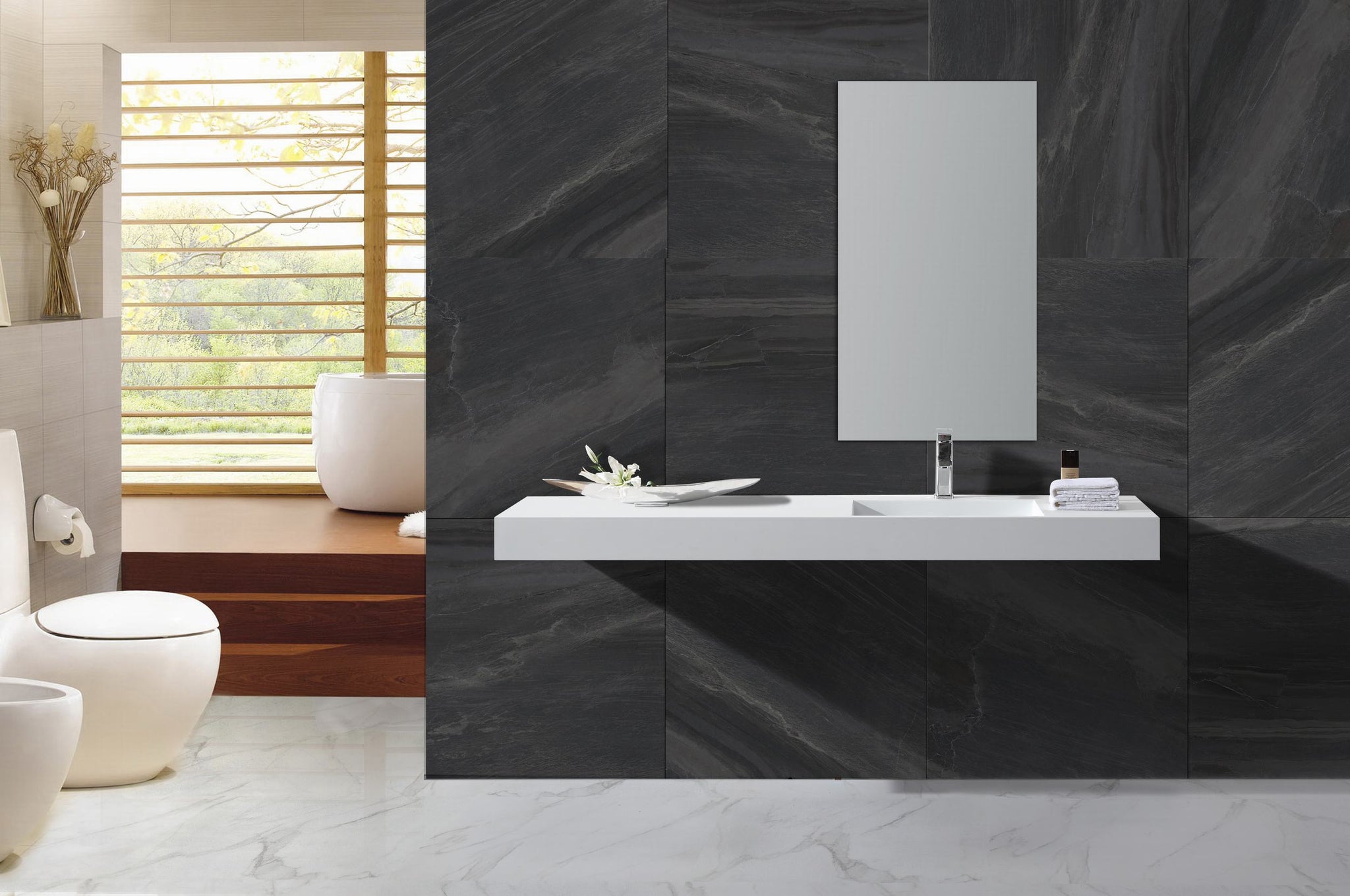 Hugi Oversized Wall Hung Basin - 1580mm - B1333