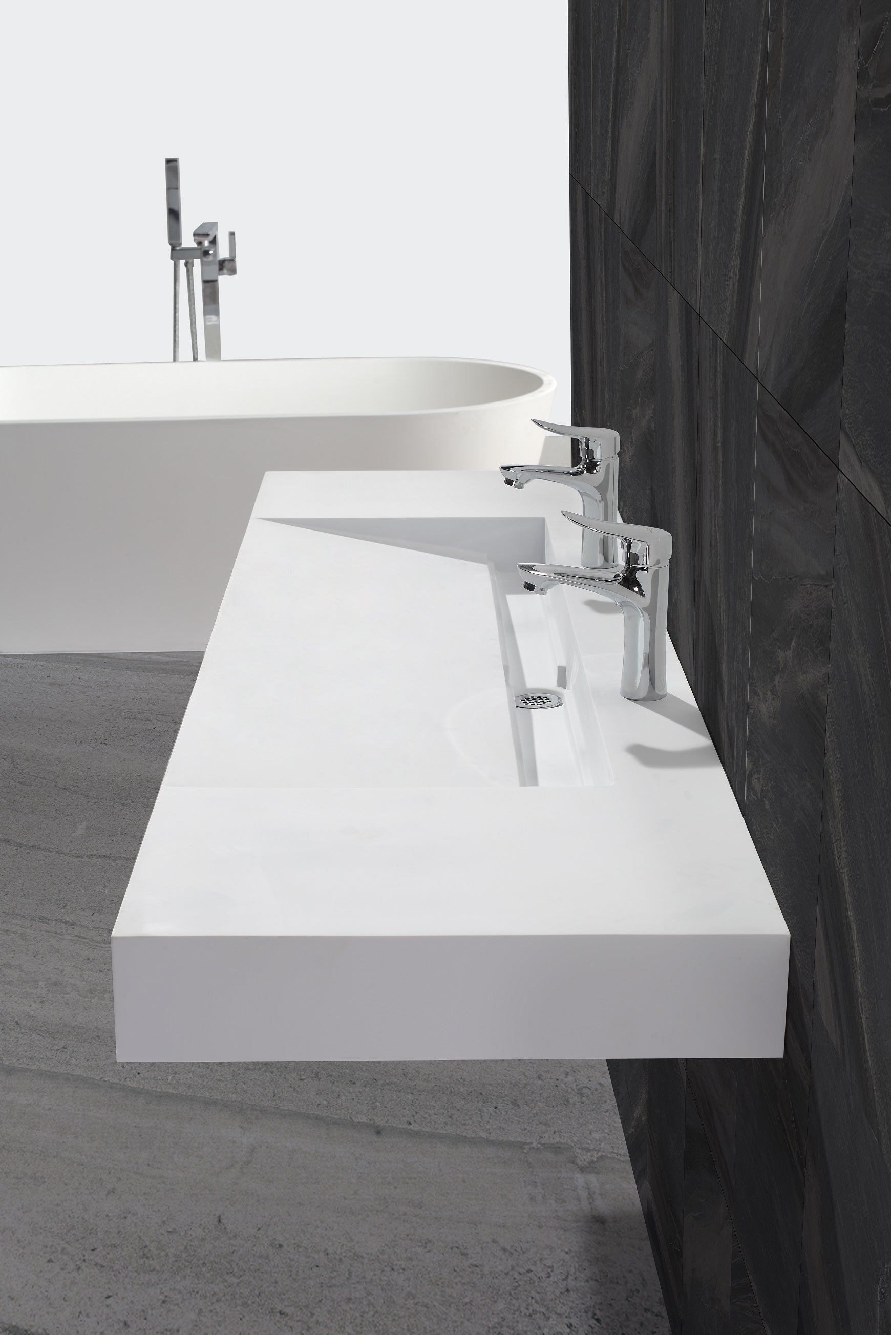 Wall Hung Basin - Extra Long 1845mm - B1378