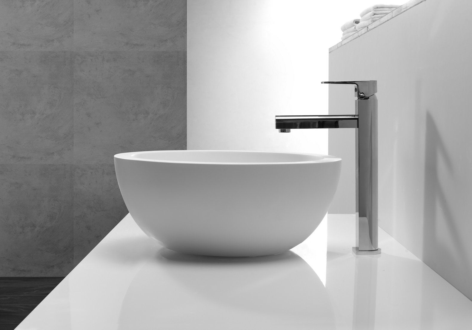 Hugi Round Polymarble Basin