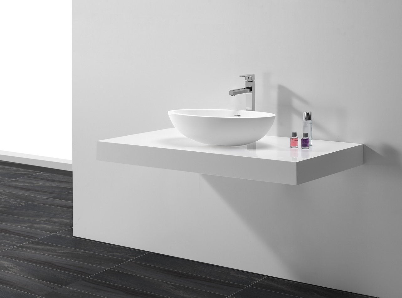 Polymarble stone basin