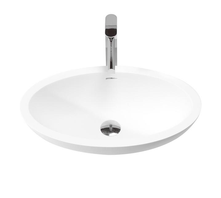 Polymarble stone basin