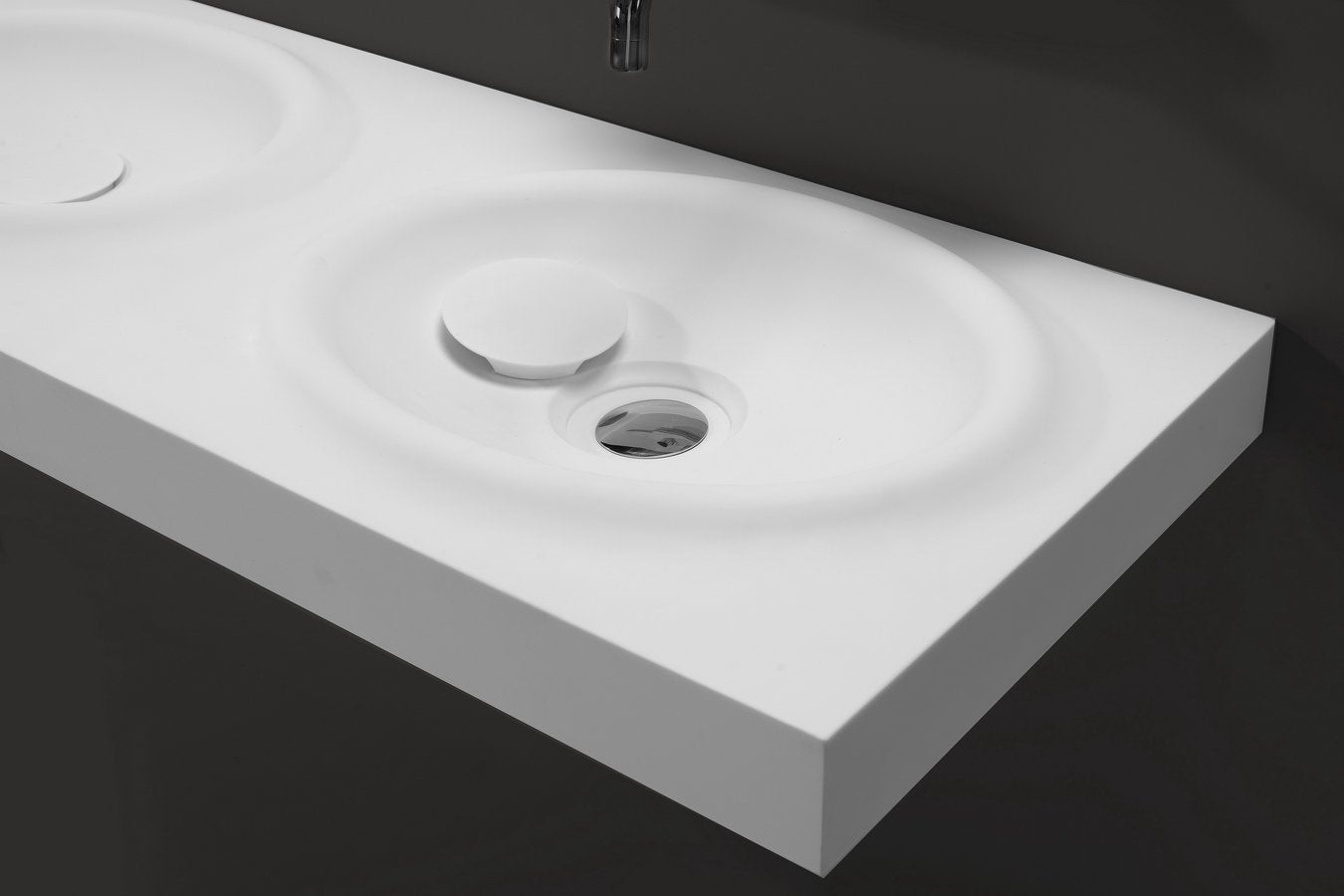 Hugi Slimline Double Wall-Hung Basin - 1200mm - B1542