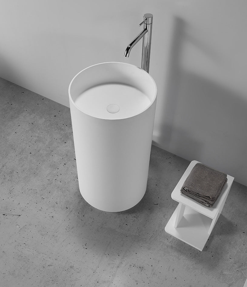 Hugi Freestanding Pedestal Basin - 850mm - B1598