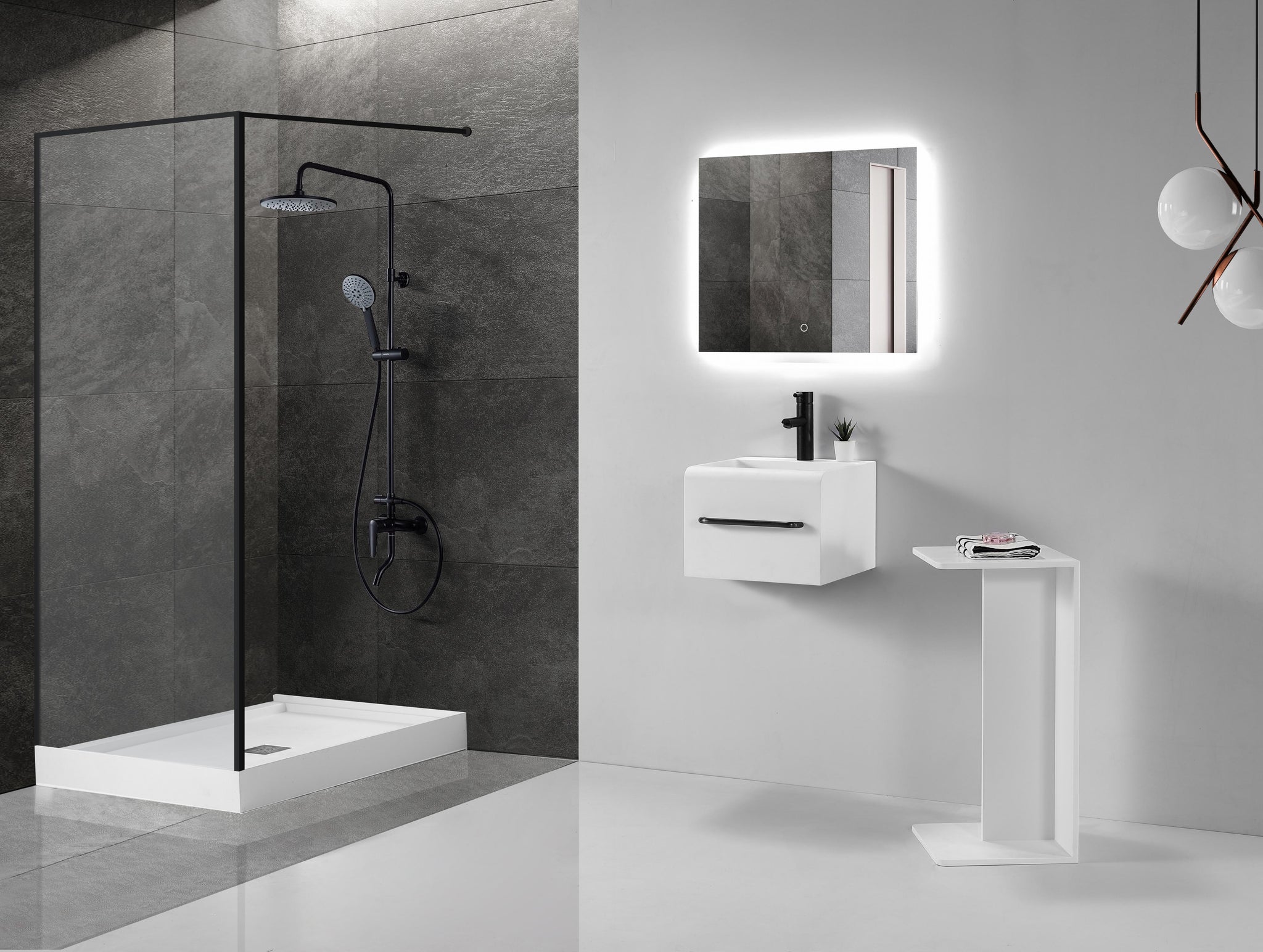 Hugi Basin - Stylish & Simple with Towel Rail - 400mm - B1600