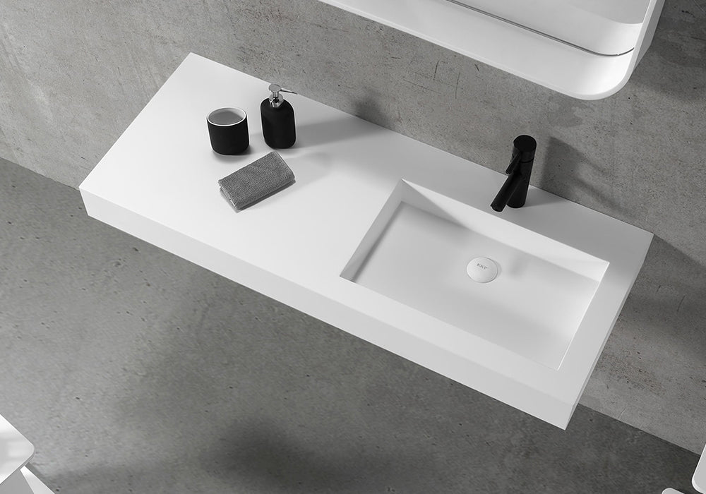 Wall Hung Stone Basin - 1200mm - B1534-R