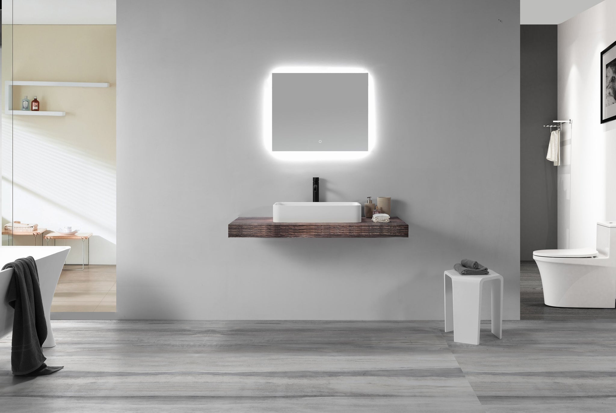 Thin Edge Rectangular Basin - 600mm - B1700-2