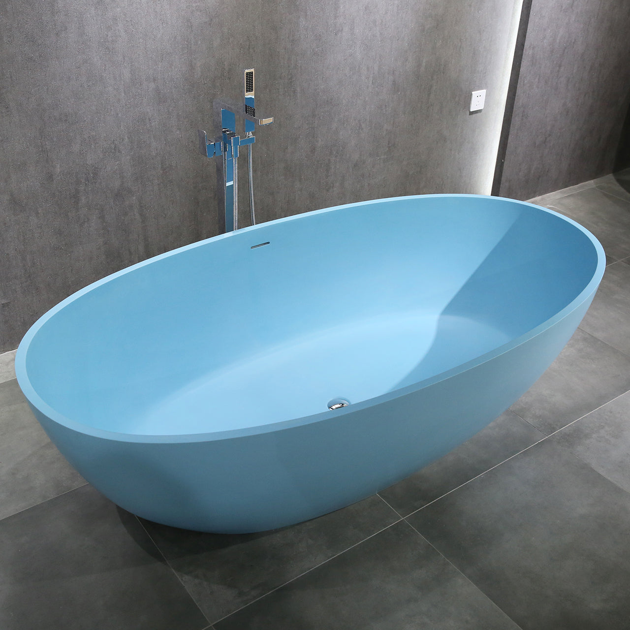 Hugi Tiffany Blue Stone Bath - 1700mm - B003-B
