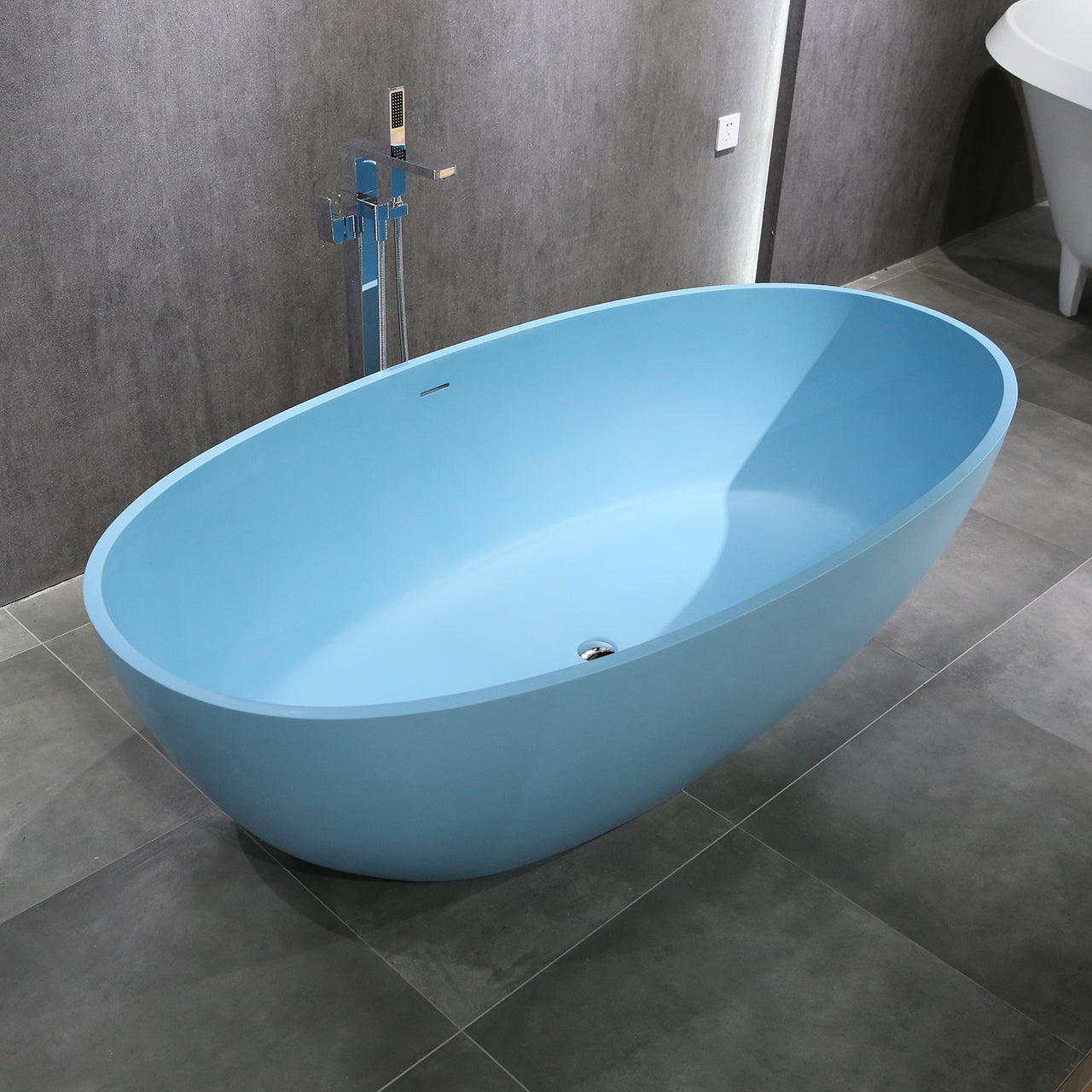 Hugi Tiffany Blue Stone Bath - 1700mm - B003-B