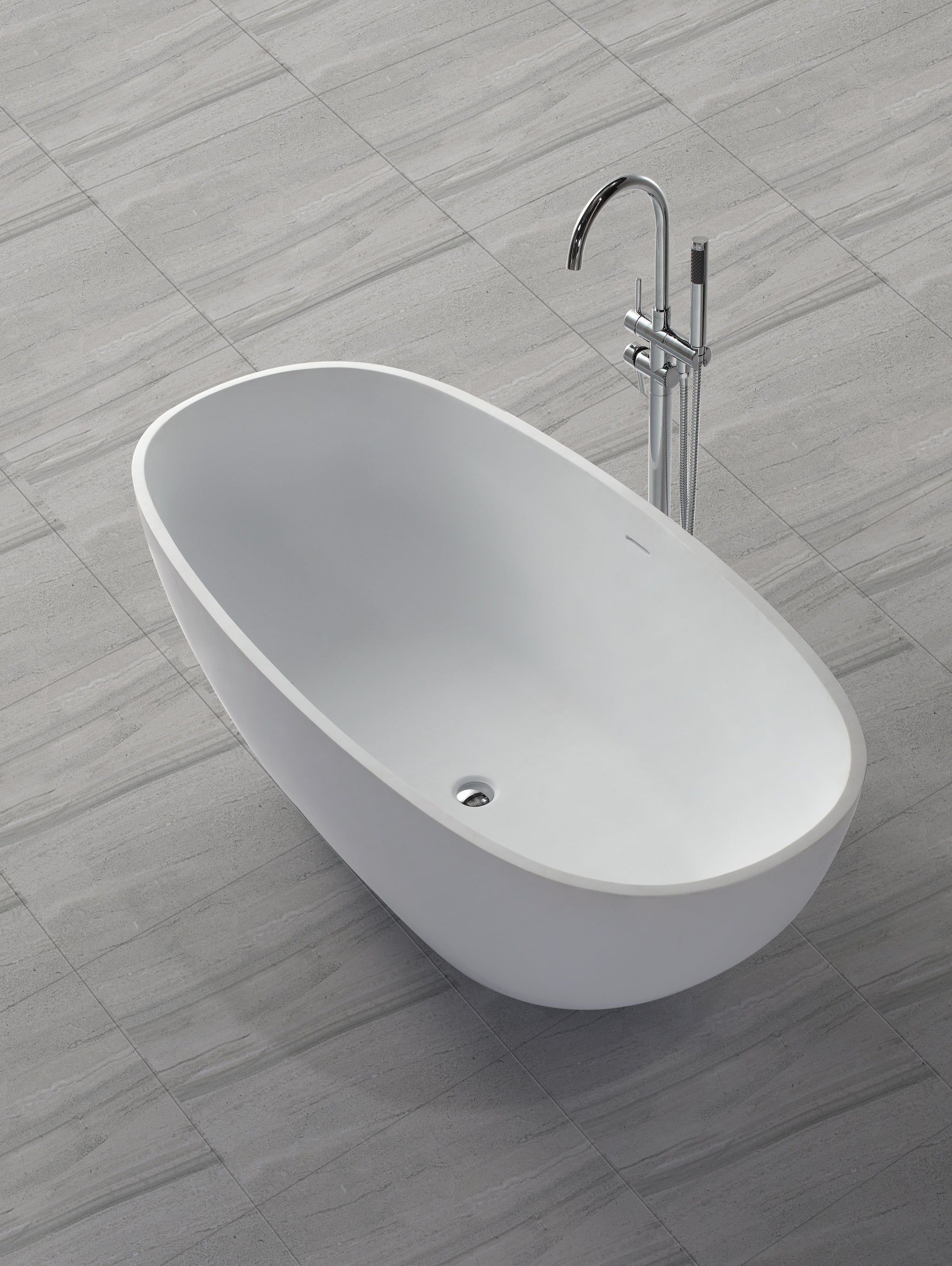 Deep Soaking Hugi Stone Bath - 1820mm - B008