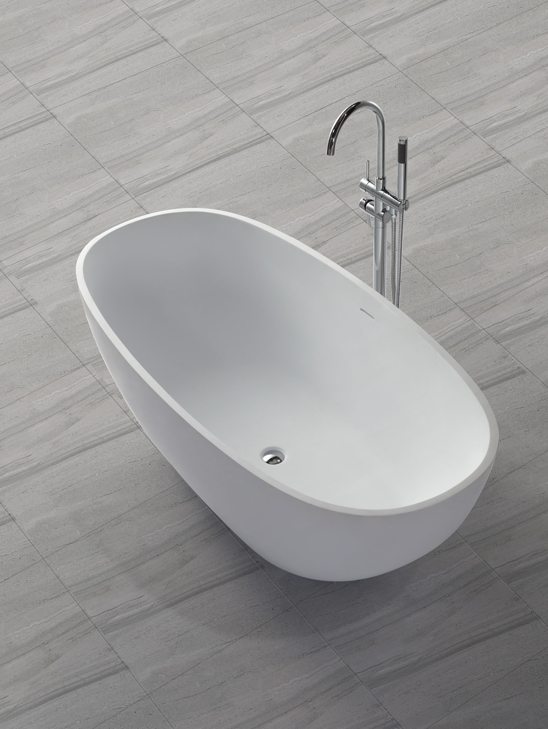 Hugi Classic Stone Bath - Best Selling Luxury Style - 1630mm - B008