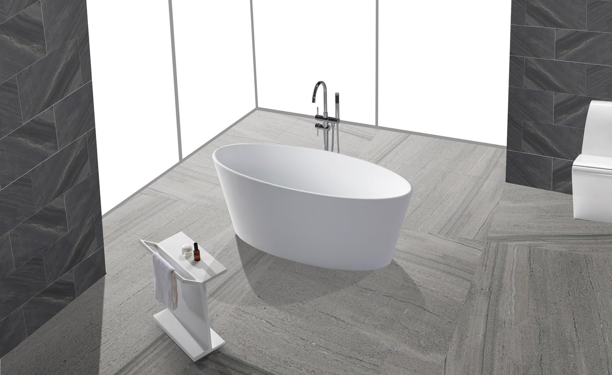 Freestanding Stone Bath - 1495mm - B032