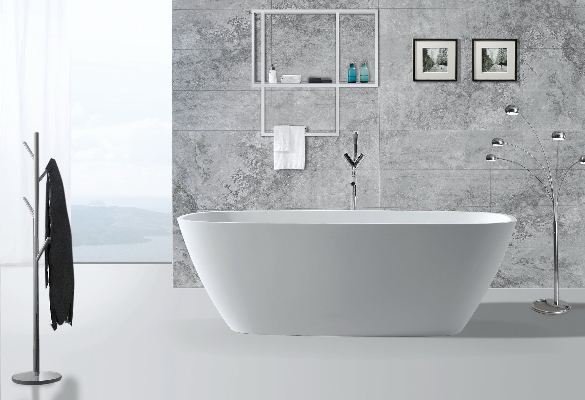 Hugi Stone Bath - Mid-Sized - 1810mm - B037