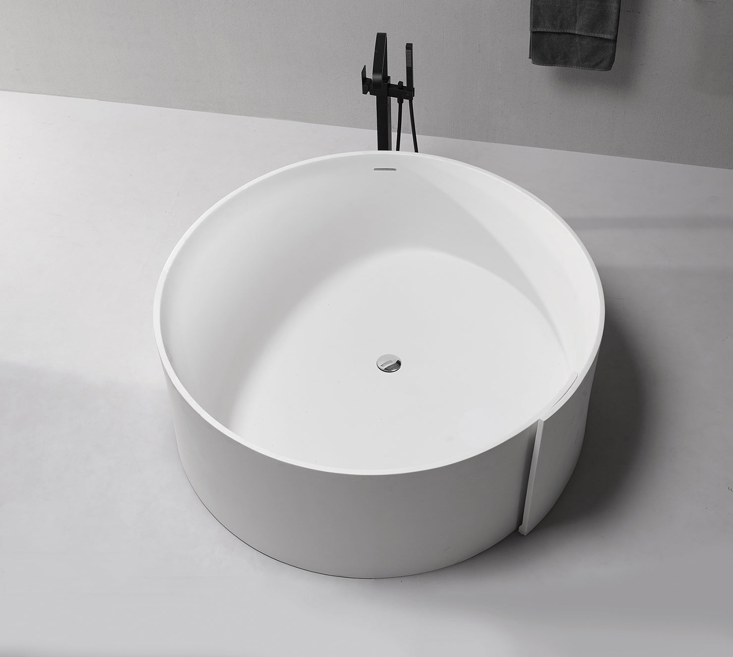 Hugi Round Stone Bath - Ideal Outdoor or Commercial Use - 1510mm - B087