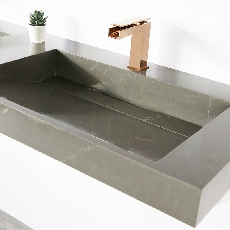 Marble ramp basin 900mm wall hung - BUVS900