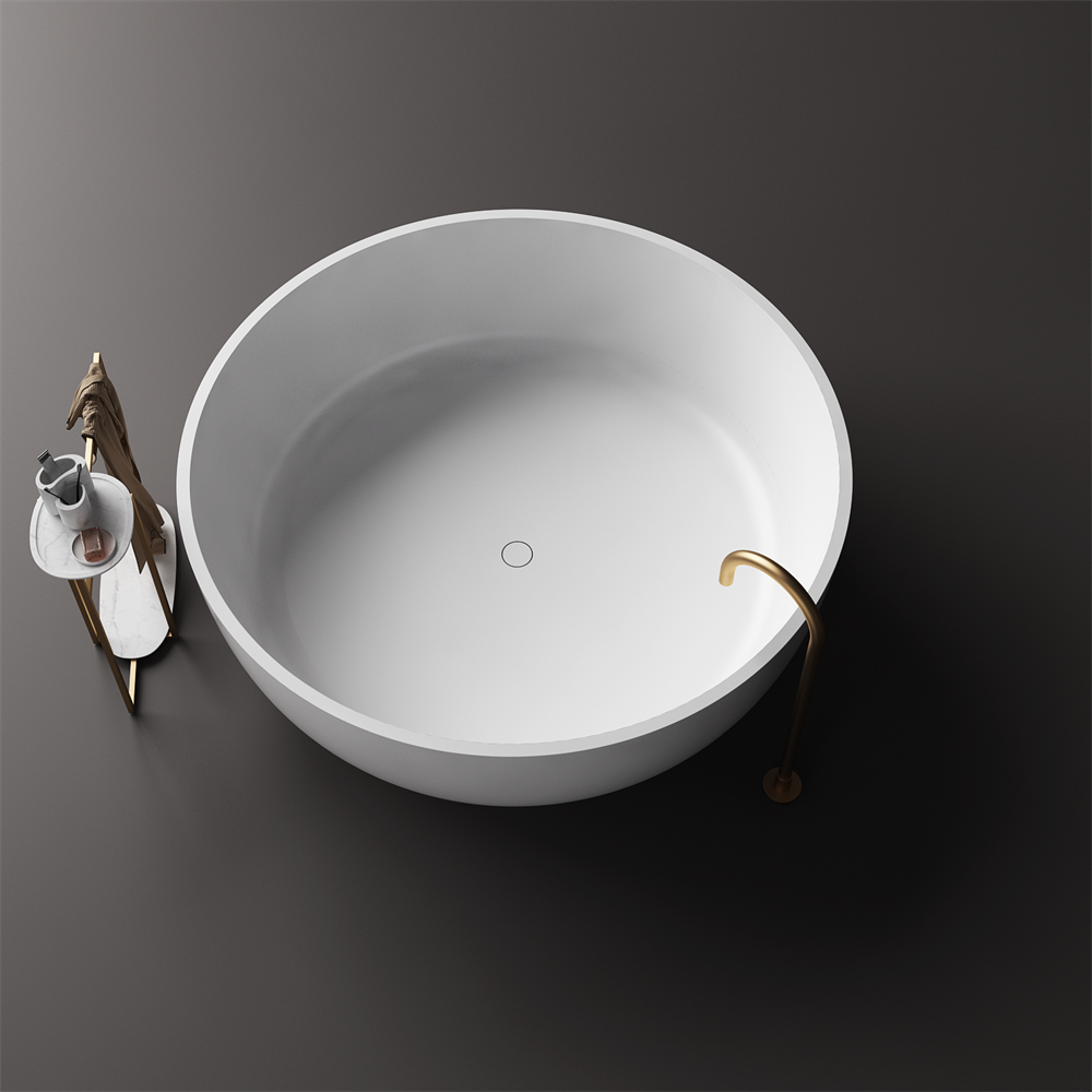 Silvia Small Round Stone Bath - 1200mm - ST13 1200