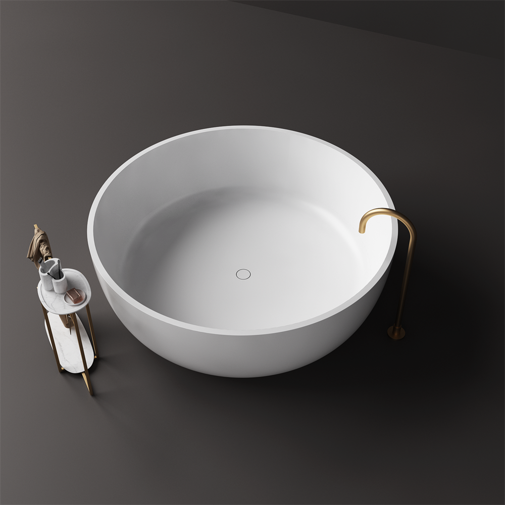 Silvia Small Round Stone Bath - 1200mm - ST13 1200