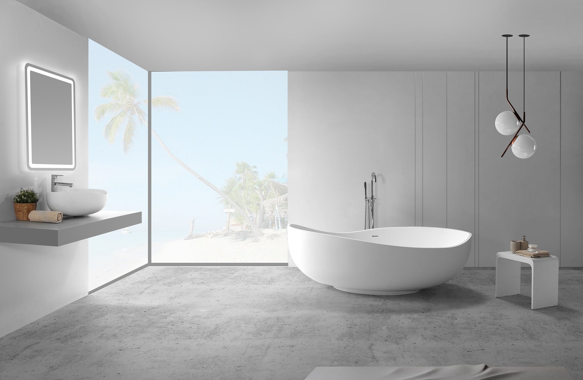 B098 1840mm Outdoor Bath