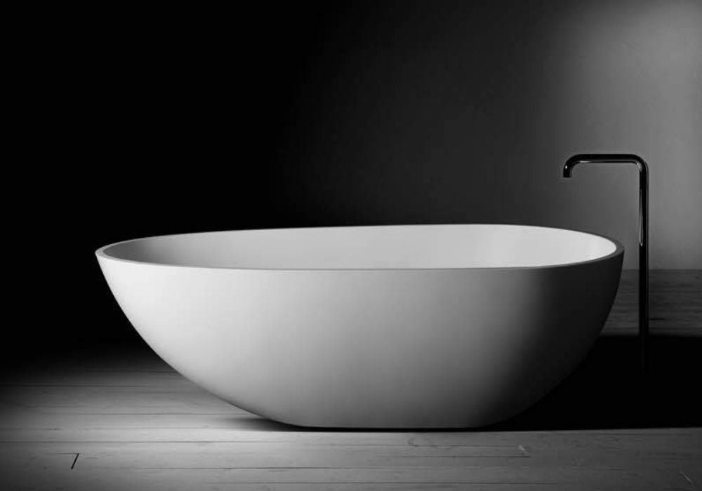 Jolanda Classic Egg-shaped Stone Bath - 1700mm - ST03 1700