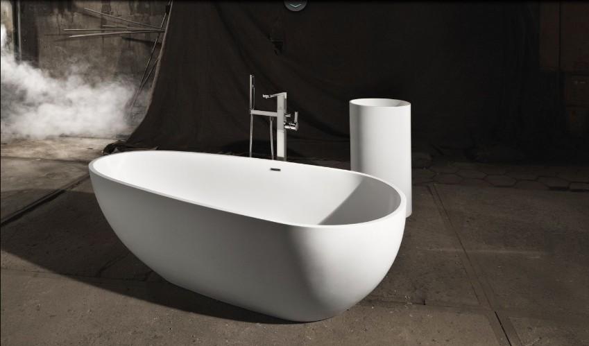 Jolanda Classic Egg-shaped Stone Bath - 1800mm - ST03