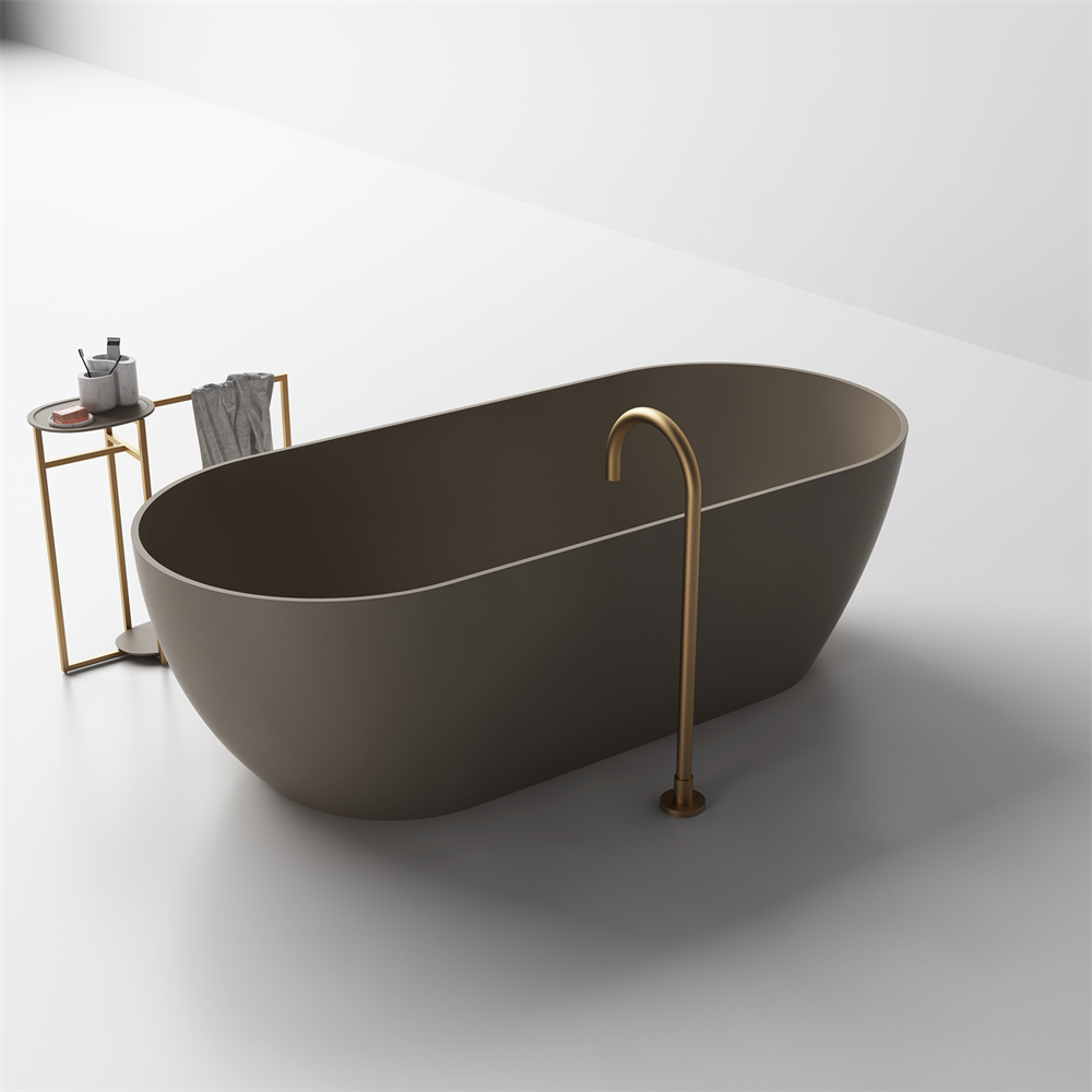 Justina Slimline Medium Stone Bath - 1700mm - ST12 T 1700