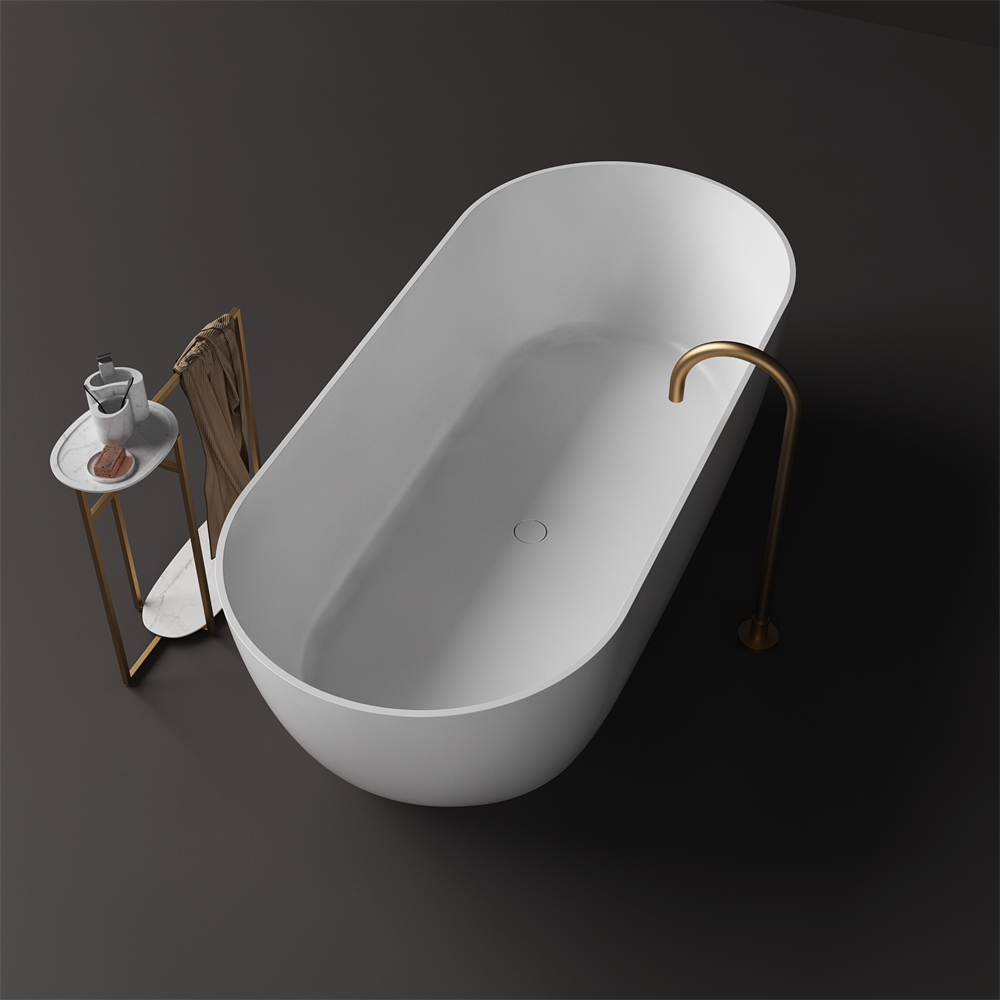 Justina Slimline Medium Stone Bath - 1700mm - ST12 T 1700