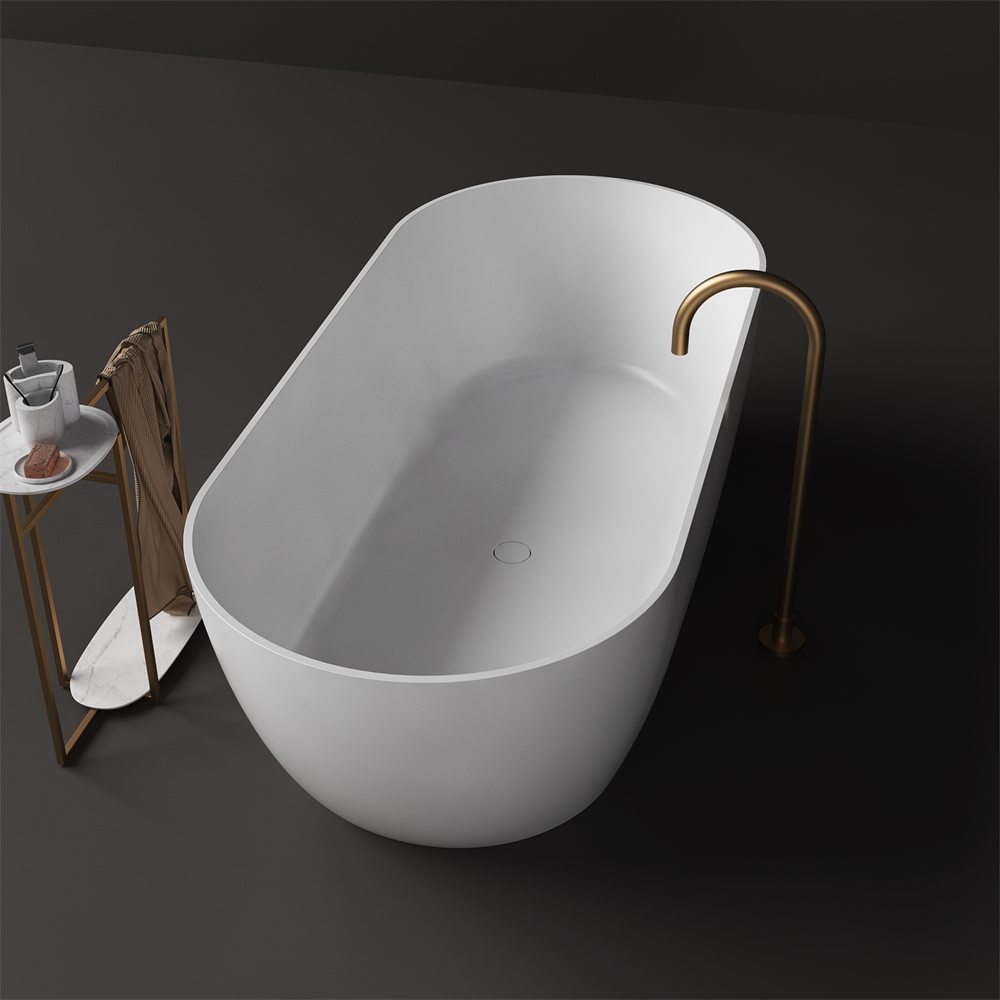 Justina Slimline Medium Stone Bath - 1700mm - ST12 T 1700