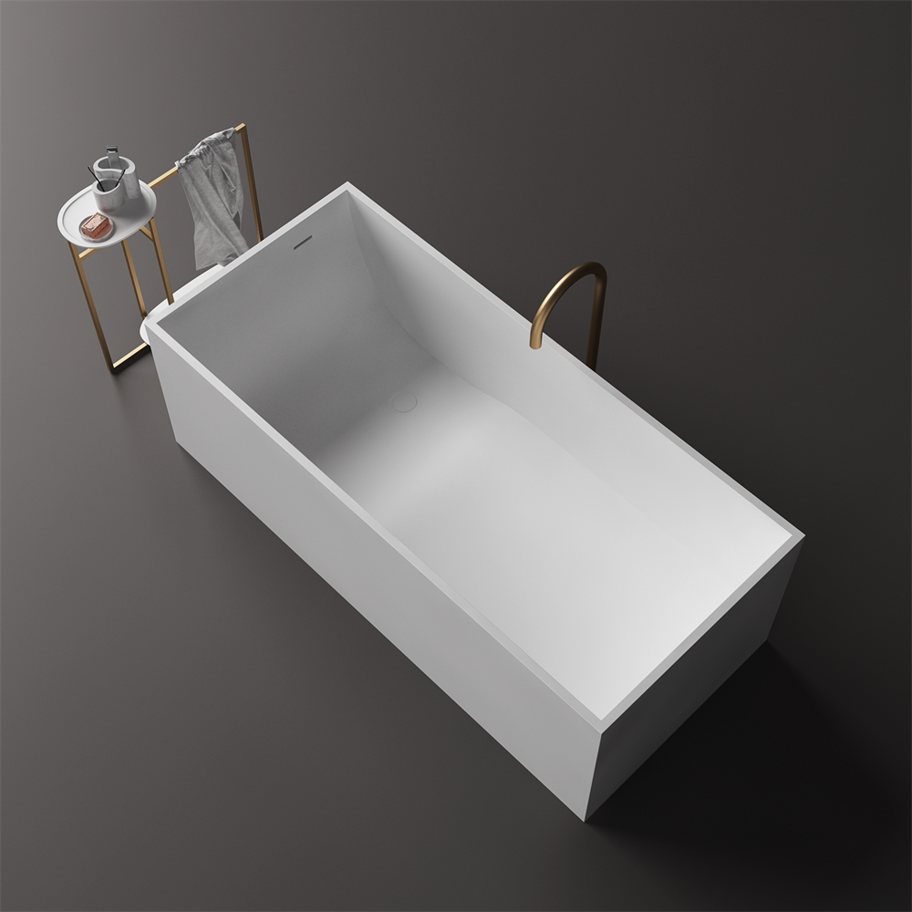 Toka Lite Alison Rectangle Stone Bath - Compact - 1500mm - ST23 1500